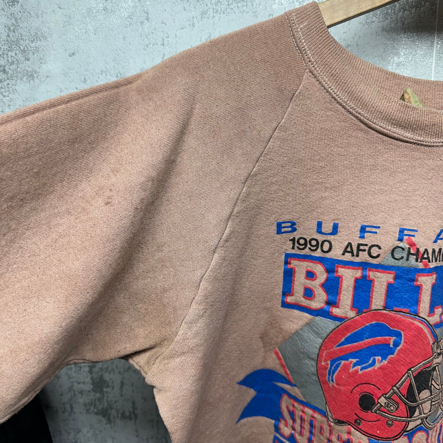 Vintage Buffalo Bills Overdyed Super Bowl Crewneck Sweatshirt Small