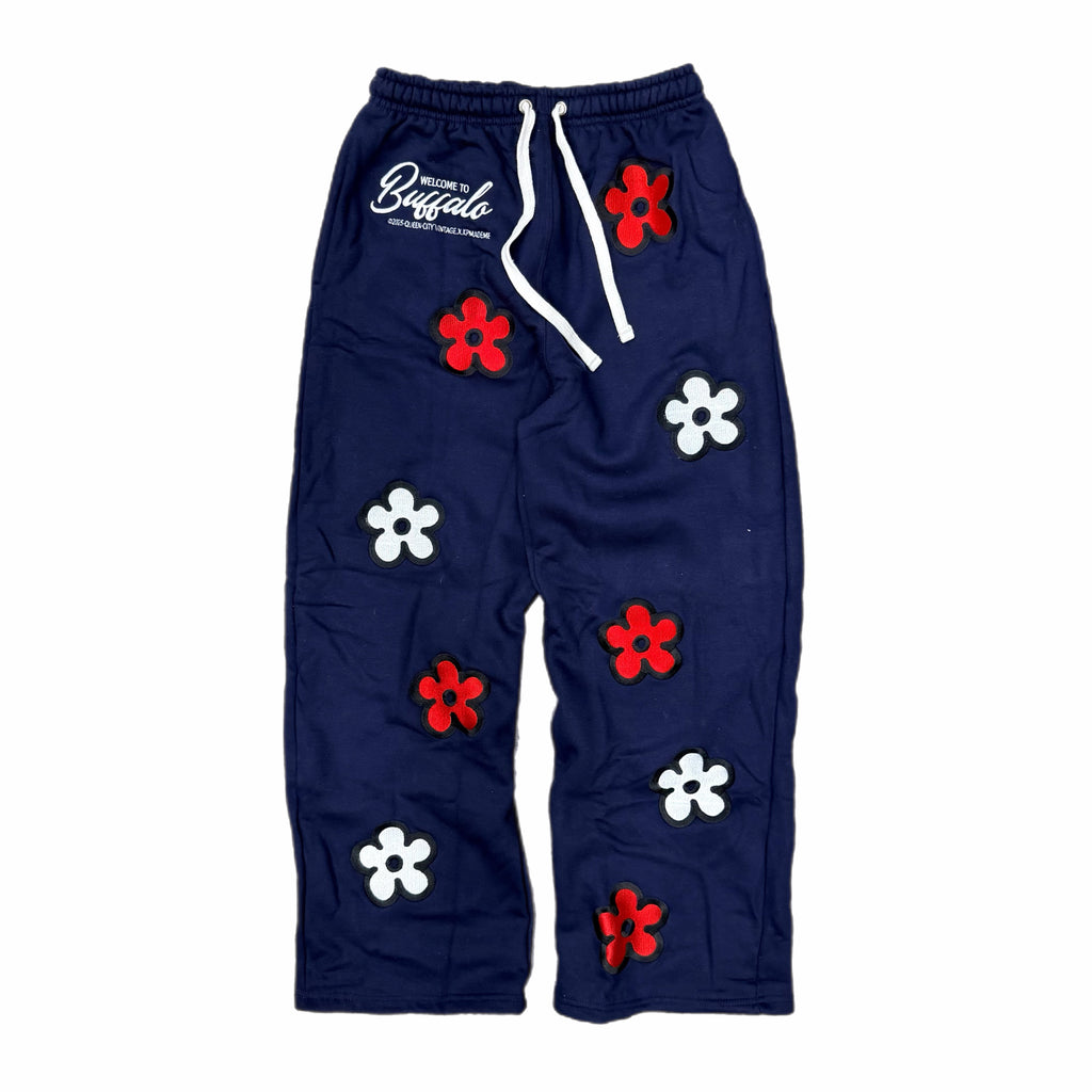 QCV Exclusive x KP MADE ME “ WELCOME TO BUFFALO” Embroidered Sweatpants