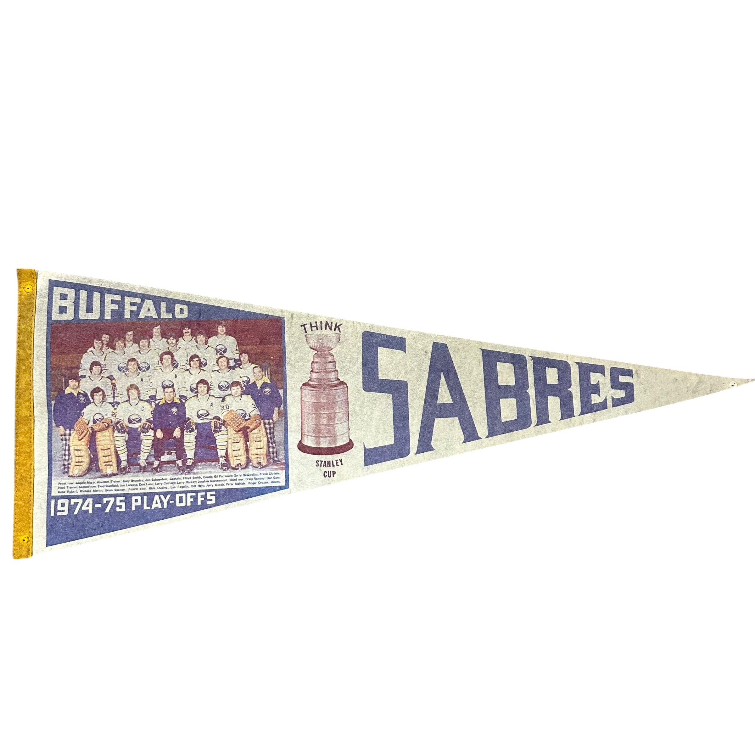 Vintage Buffalo Sabres 1975 Stanley Cup Pennant