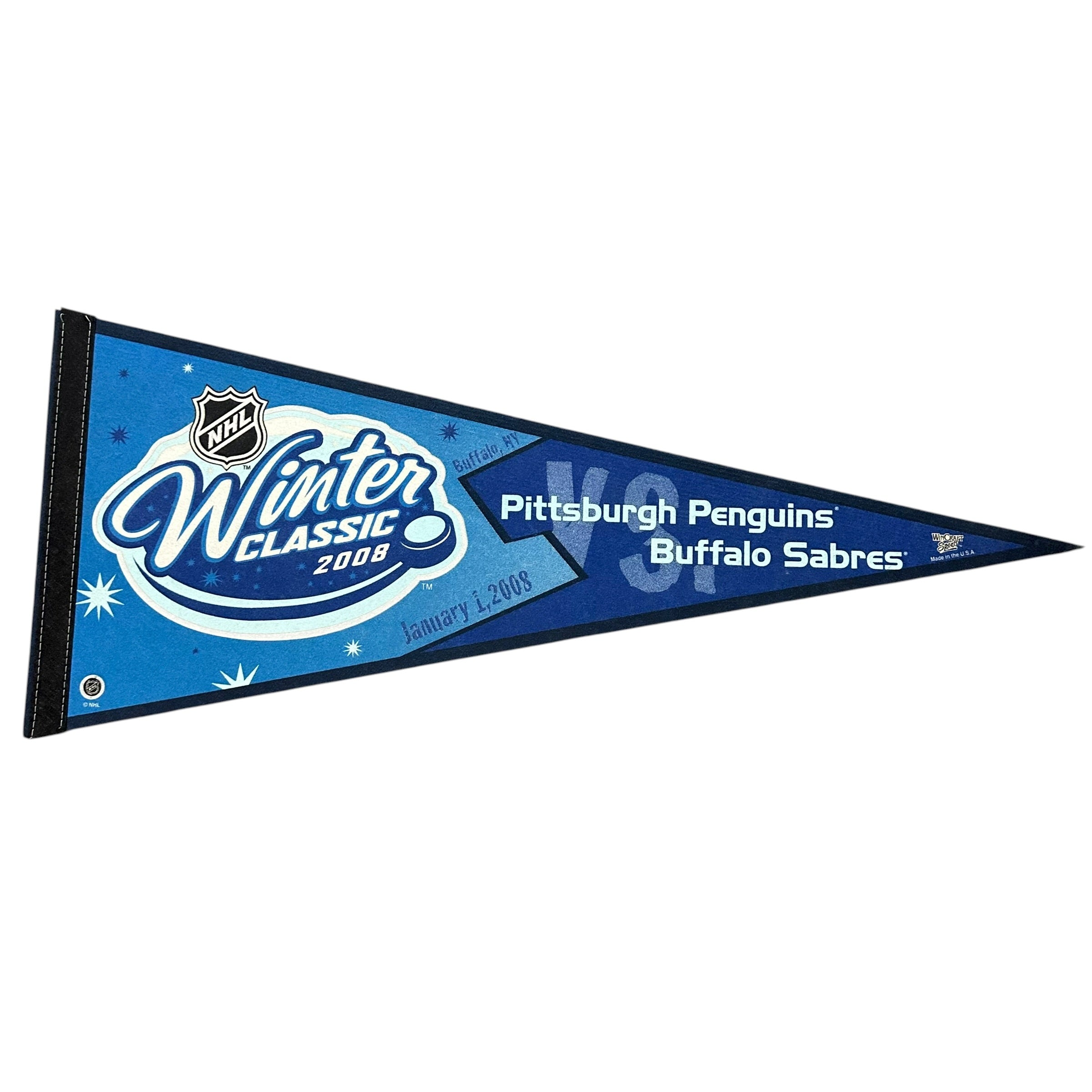 Vintage Buffalo Sabres 2008 Winter Classic Pennant