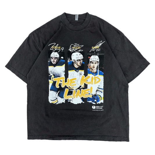 QCV Exclusive “The Kid Line” Benson Cozens Quinn Buffalo Sabres Shirt