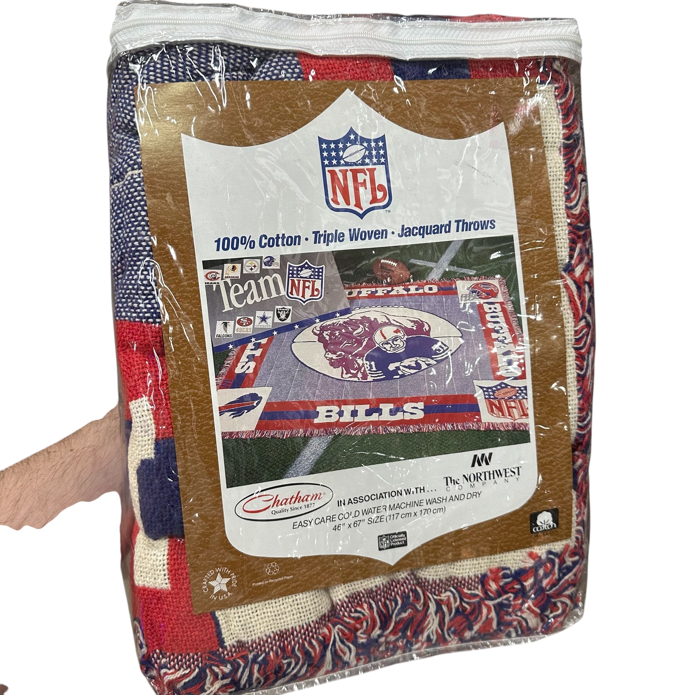 Vintage Buffalo Bills Tapestry Blanket