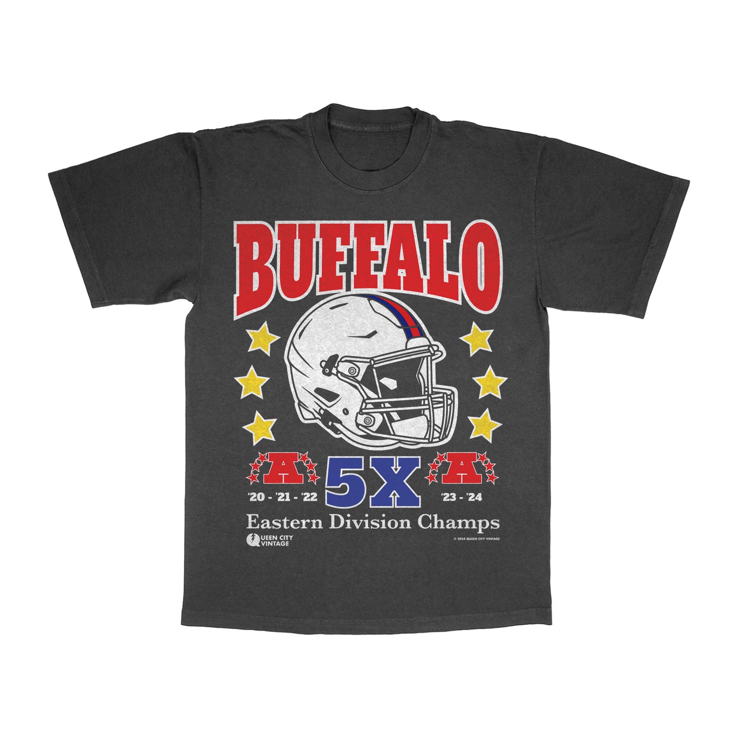 QCV Exclusive 5 Straight Division Champs Bills Tee Shirt