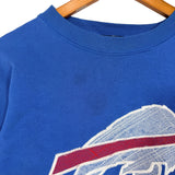 Vintage Buffalo Bills Embroidered Cropped Crewneck Sweatshirt Large