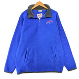 Vintage Buffalo Bills 1/4 Zip Fleece Sweatshirt Large