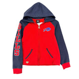 Vintage Buffalo Bills Women’s Cropped Zip Up Hoodie Sweatshirt Medium