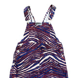 Vintage Buffalo Bills Denim Zubaz Overall Pants Large