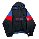 Vintage Buffalo Bills Starter 1/4 Zip Pullover Jacket XL