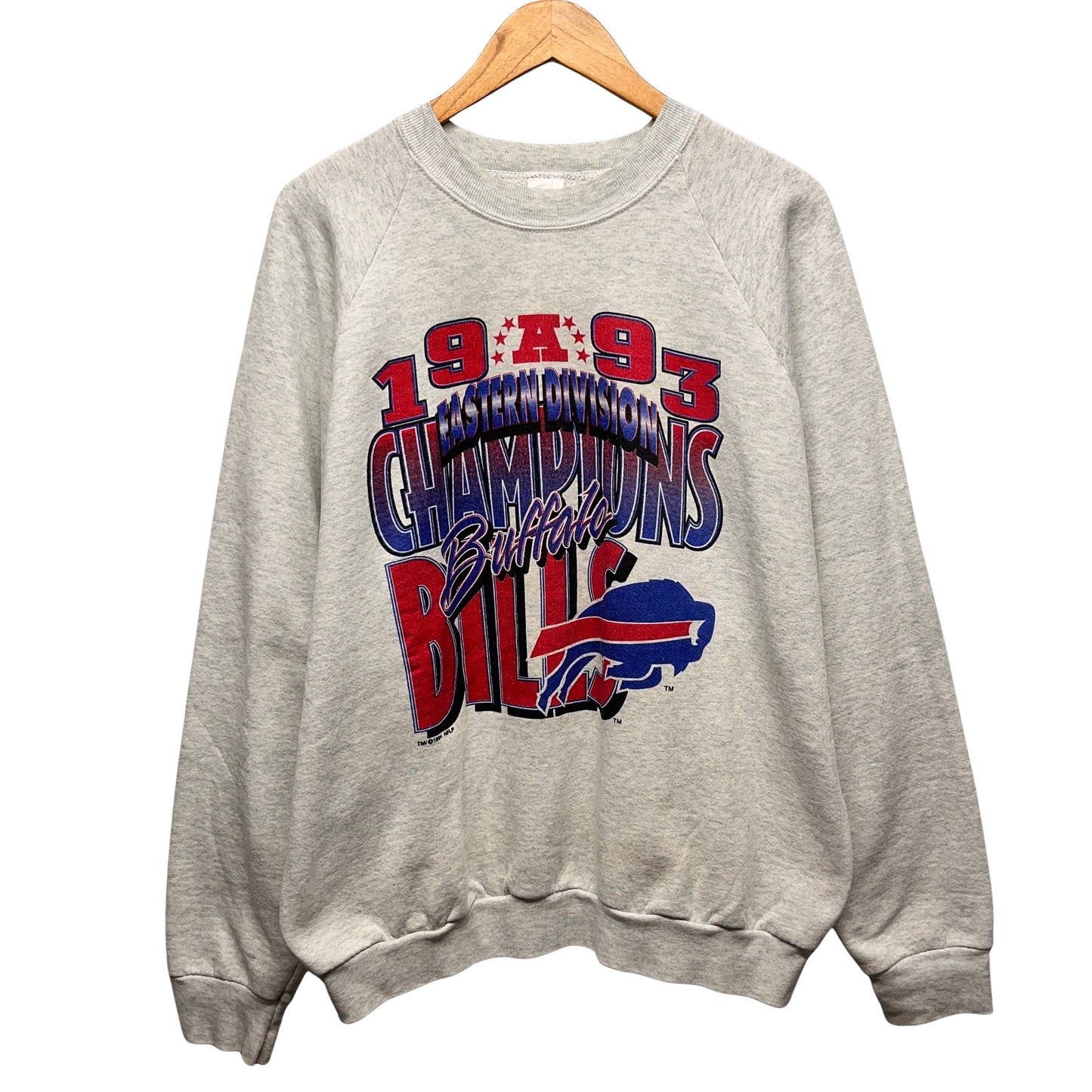 Vintage Buffalo Bills 1993 AFC East Champions Crewneck Sweatshirt XXL