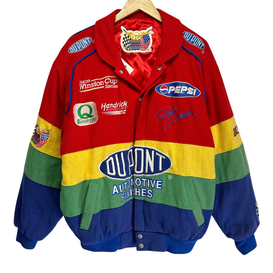 Vintage Nascar Dupont Jeff Hamilton Wool Jacket XL