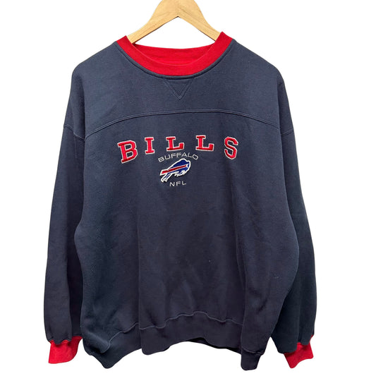 Vintage Buffalo Bills Embroidered Crewneck Sweatshirt XL