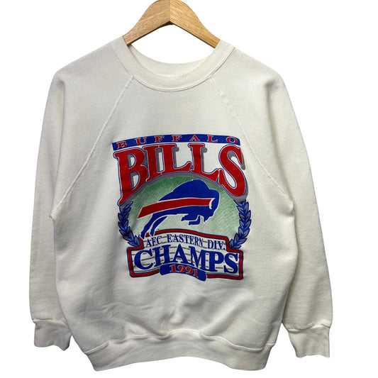 Vintage Buffalo Bills 1991 Division Champs Crewneck Sweatshirt Medium