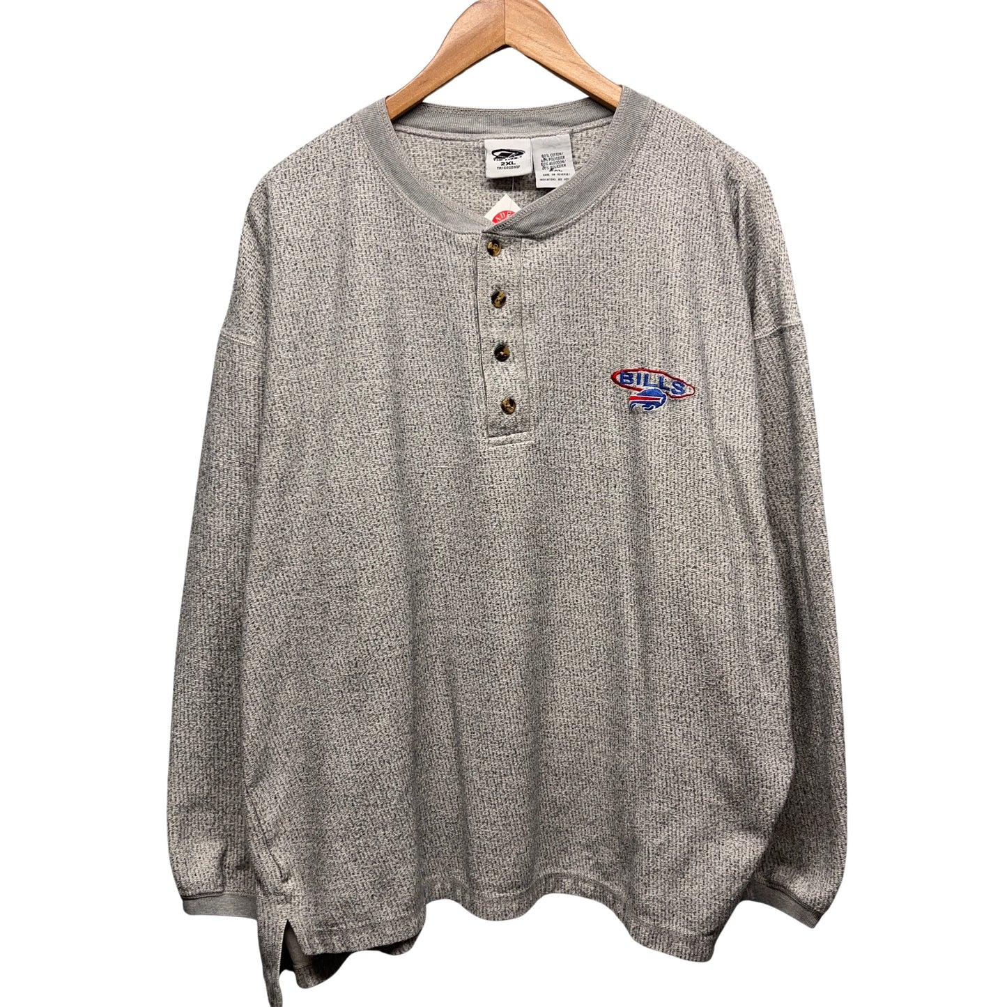 Vintage Buffalo Bills Long Sleeve Fleece Shirt XXL