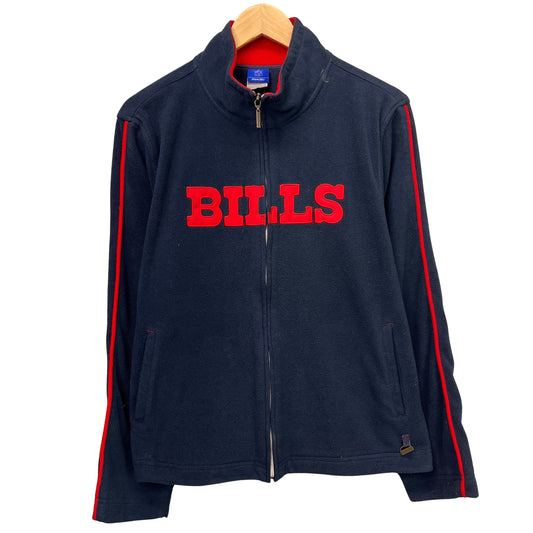 Vintage Buffalo Bills Zip Up Fleece Sweatshirt Large