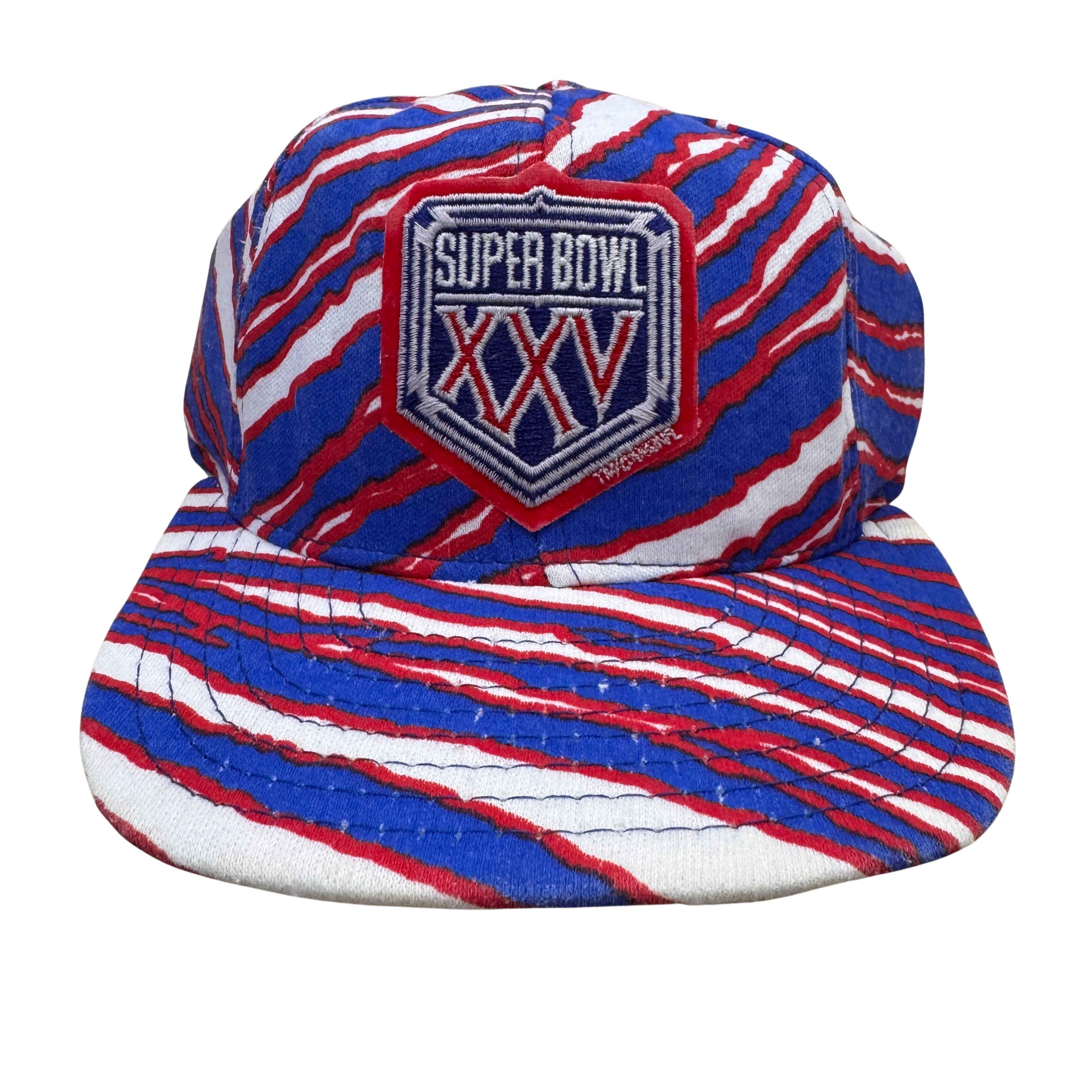 Vintage Buffalo Bills Super Bowl XXV Zubaz Snapback Hat