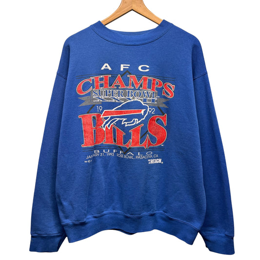 Vintage Buffalo Bills 1992 AFC Champions Crewneck Sweatshirt Large