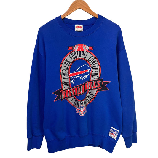 Vintage Buffalo Bills 1991 AFC Champions Crewneck Sweatshirt XL