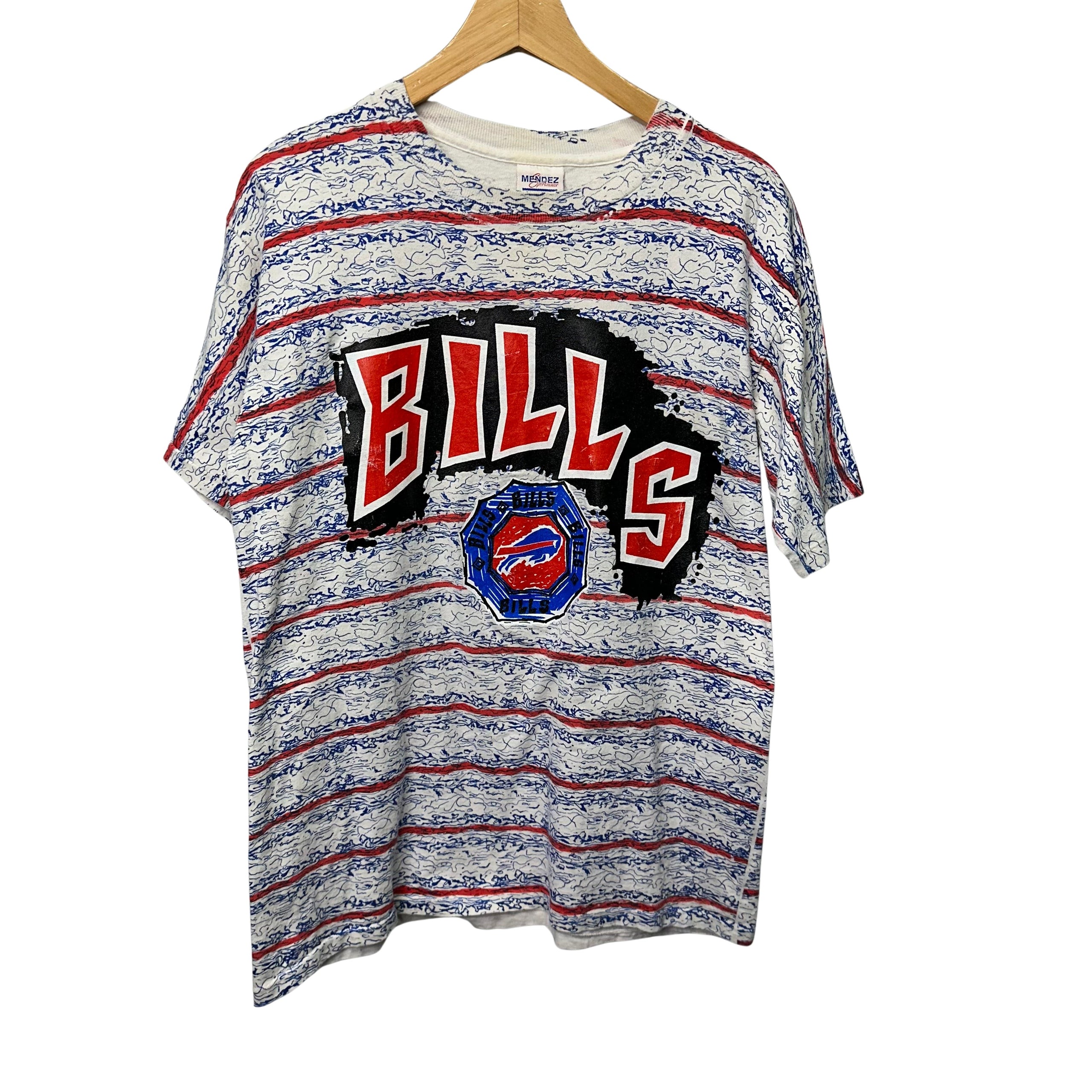 Vintage Buffalo Bills All Over Print Shirt Large