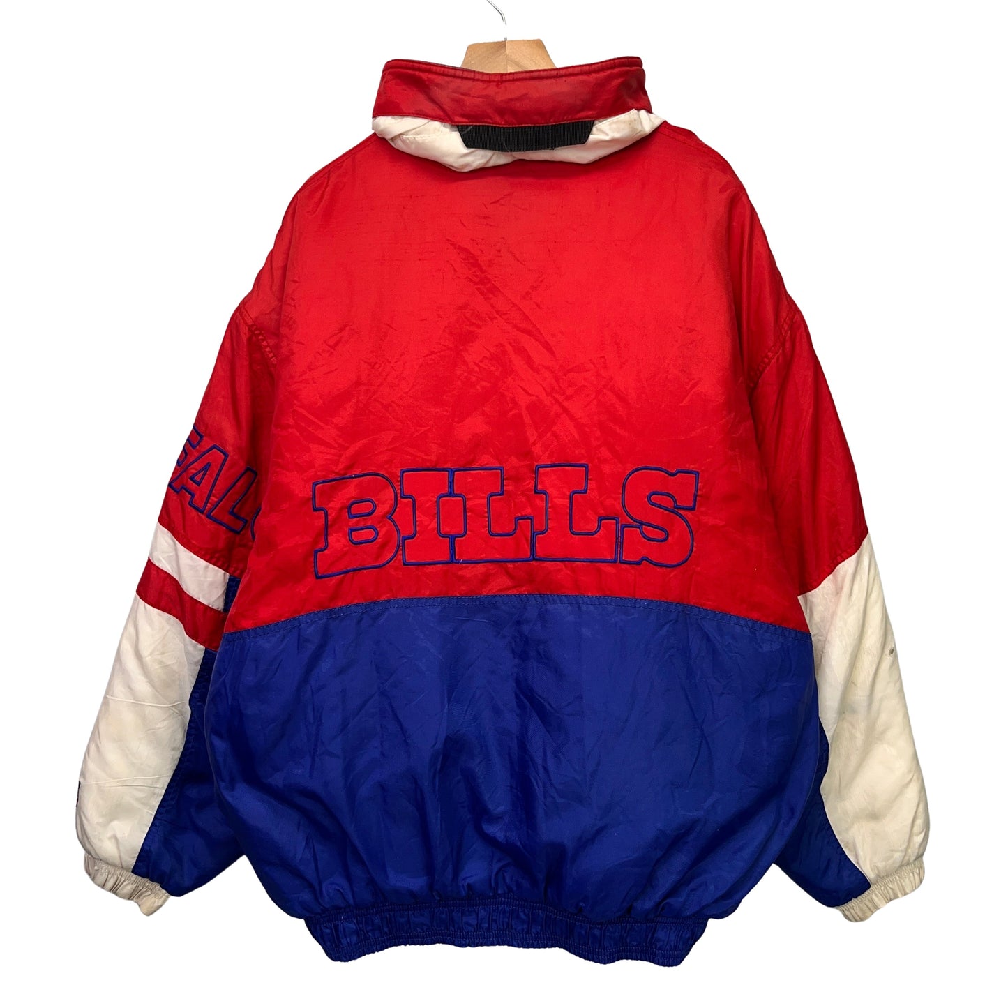 Vintage Buffalo Bills Starter Zip Up Puffer Jacket Large