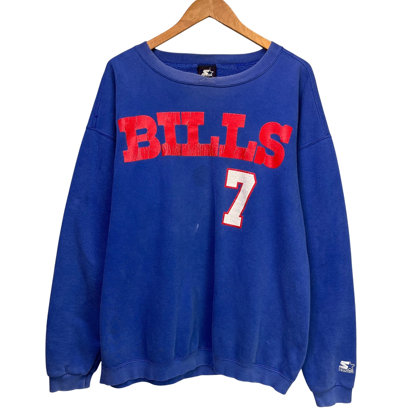 Vintage Buffalo Bills Doug Flutie Crewneck Sweatshirt Large