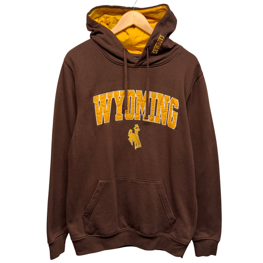 Vintage Wyoming Cowboys Hoodie Sweatshirt Medium
