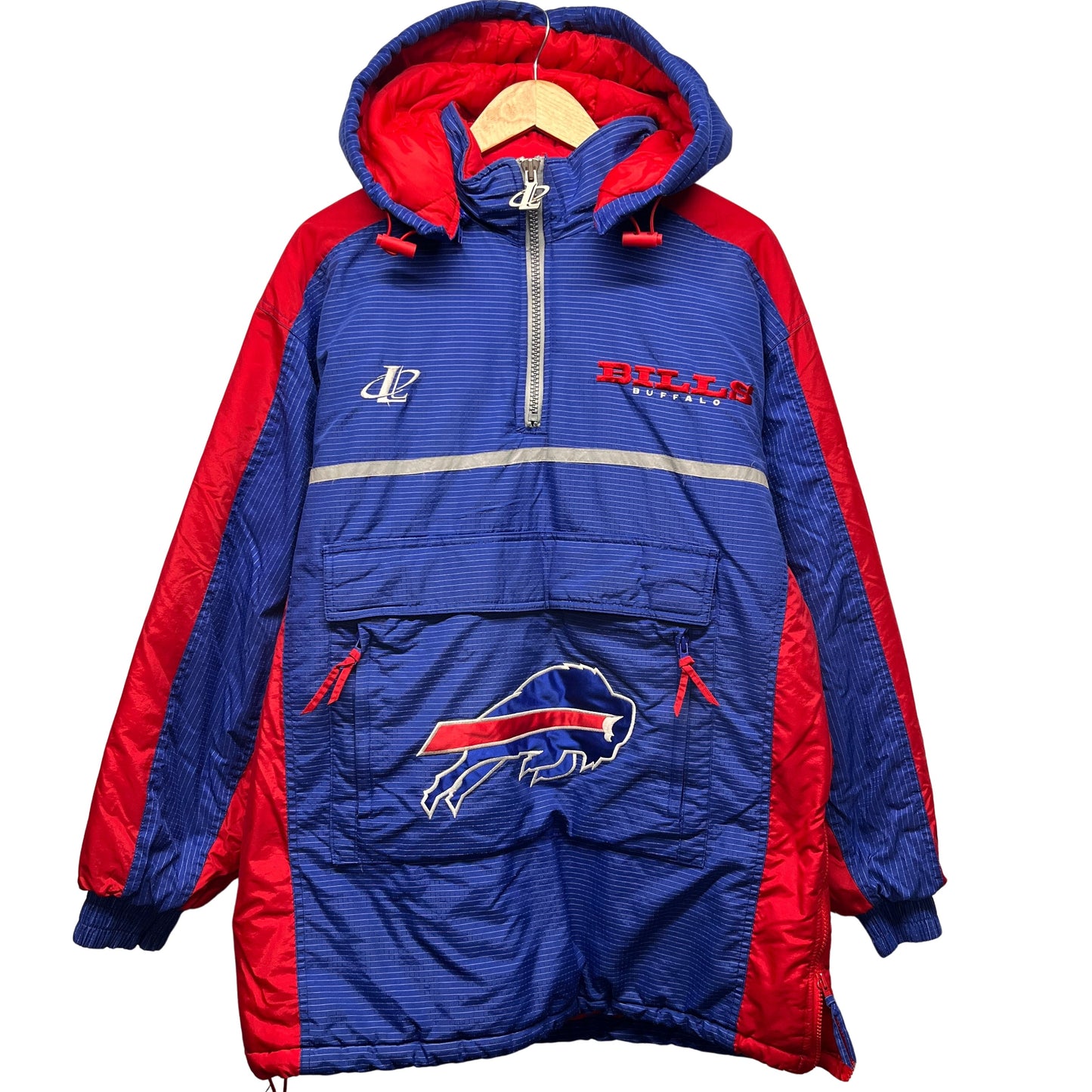 Vintage Buffalo Bills Logo Athletic Parka Puffer Jacket Medium-Large