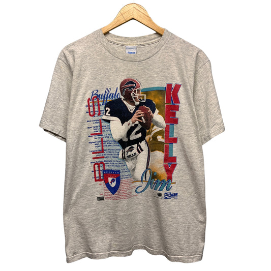 Vintage Buffalo Bills Jim Kelly Stats Shirt Large