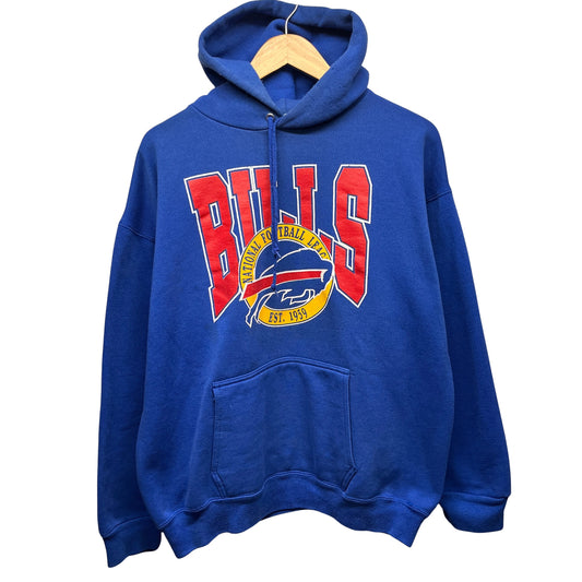 Vintage Buffalo Bills Hoodie Sweatshirt Large