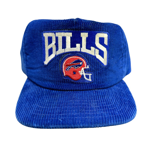 90s Buffalo Bills Blue Corduroy Snapback Hat