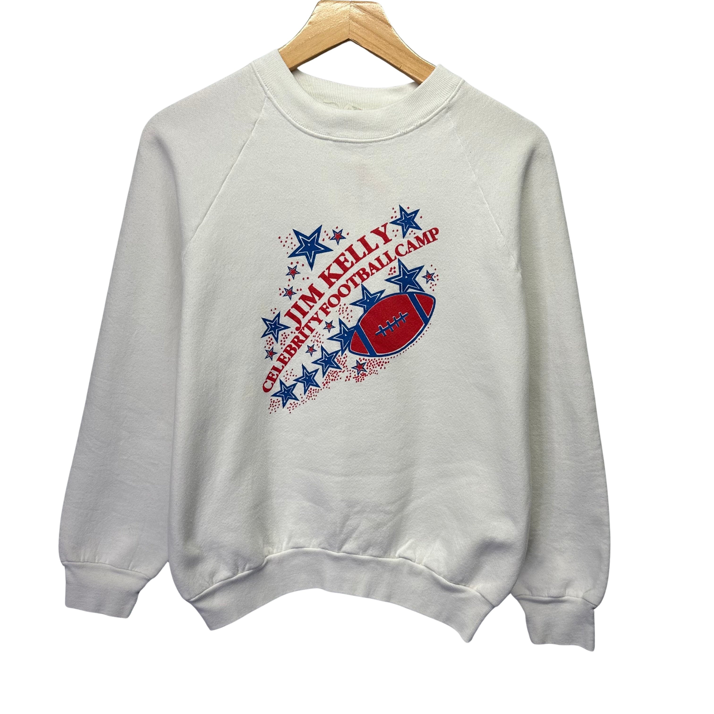 Vintage Buffalo Bills Jim Kelly Celebrity Camp Crewneck Sweatshirt Small