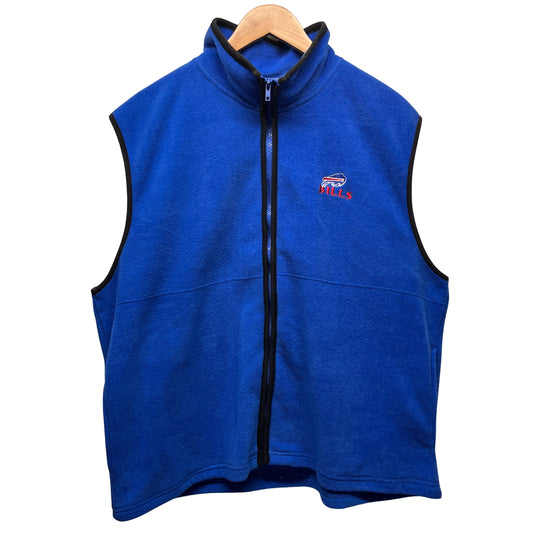 Vintage Buffalo Bills Fleece Zip Up Vest XL