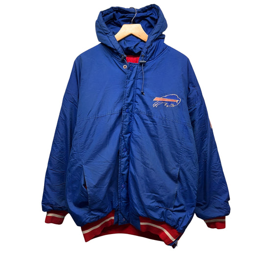 Vintage Buffalo Bills Starter Zip Up Puffer Jacket Large