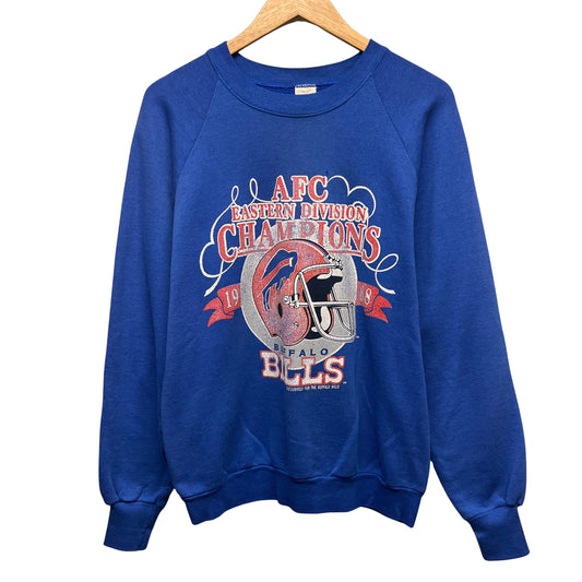 Vintage Buffalo Bills 1988 AFC East Champions Crewneck Sweatshirt Large