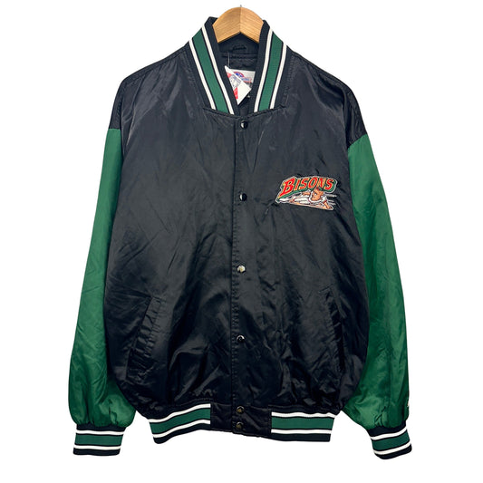 90s Buffalo Bisons Satin Jacket XL
