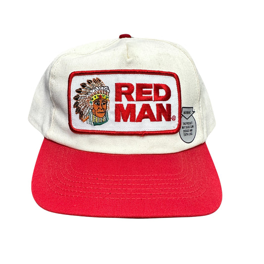 90s Red Man Tobacco Snapback Hat