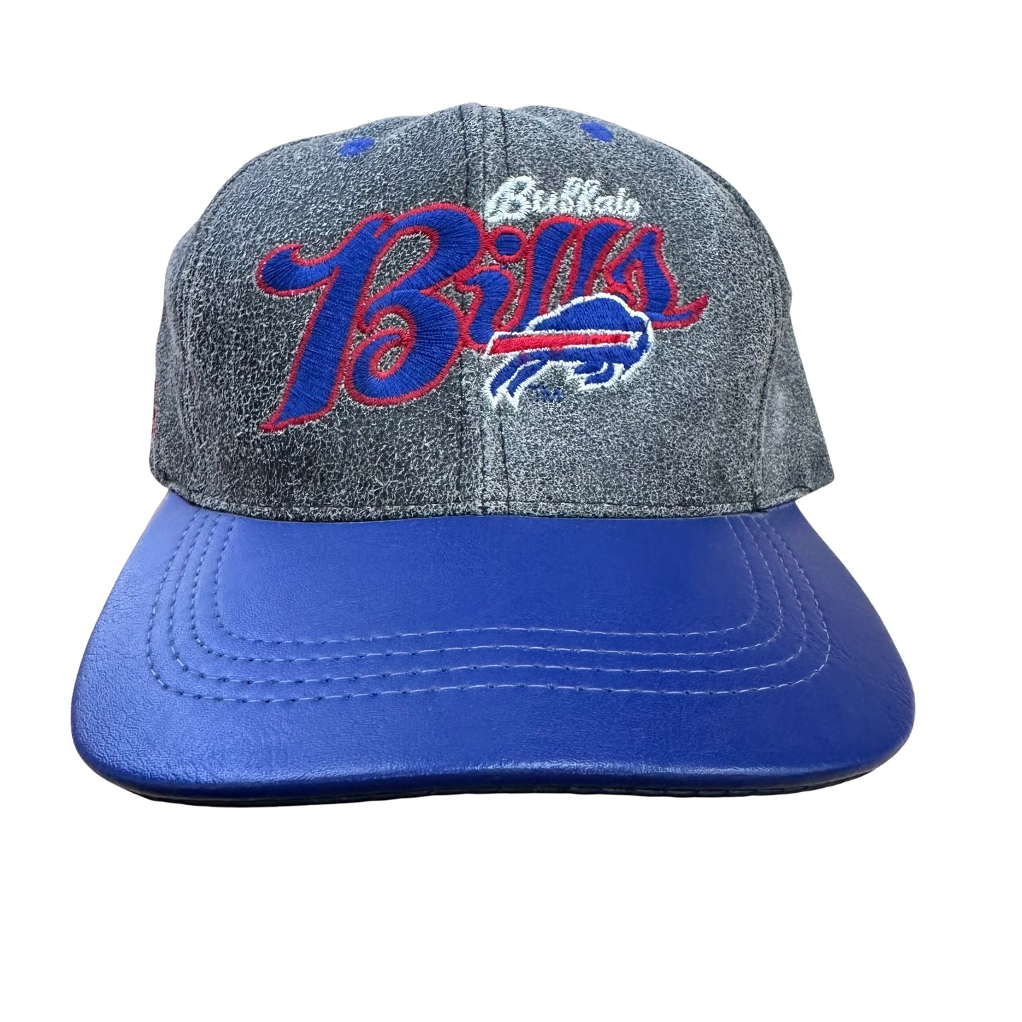 Vintage Buffalo Bills Leather SnapBack Hat