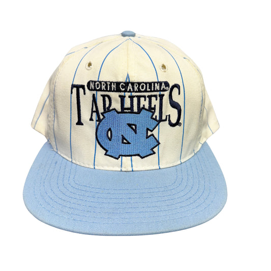 90s Carolina Tarheels Pinstripe Snapback Hat