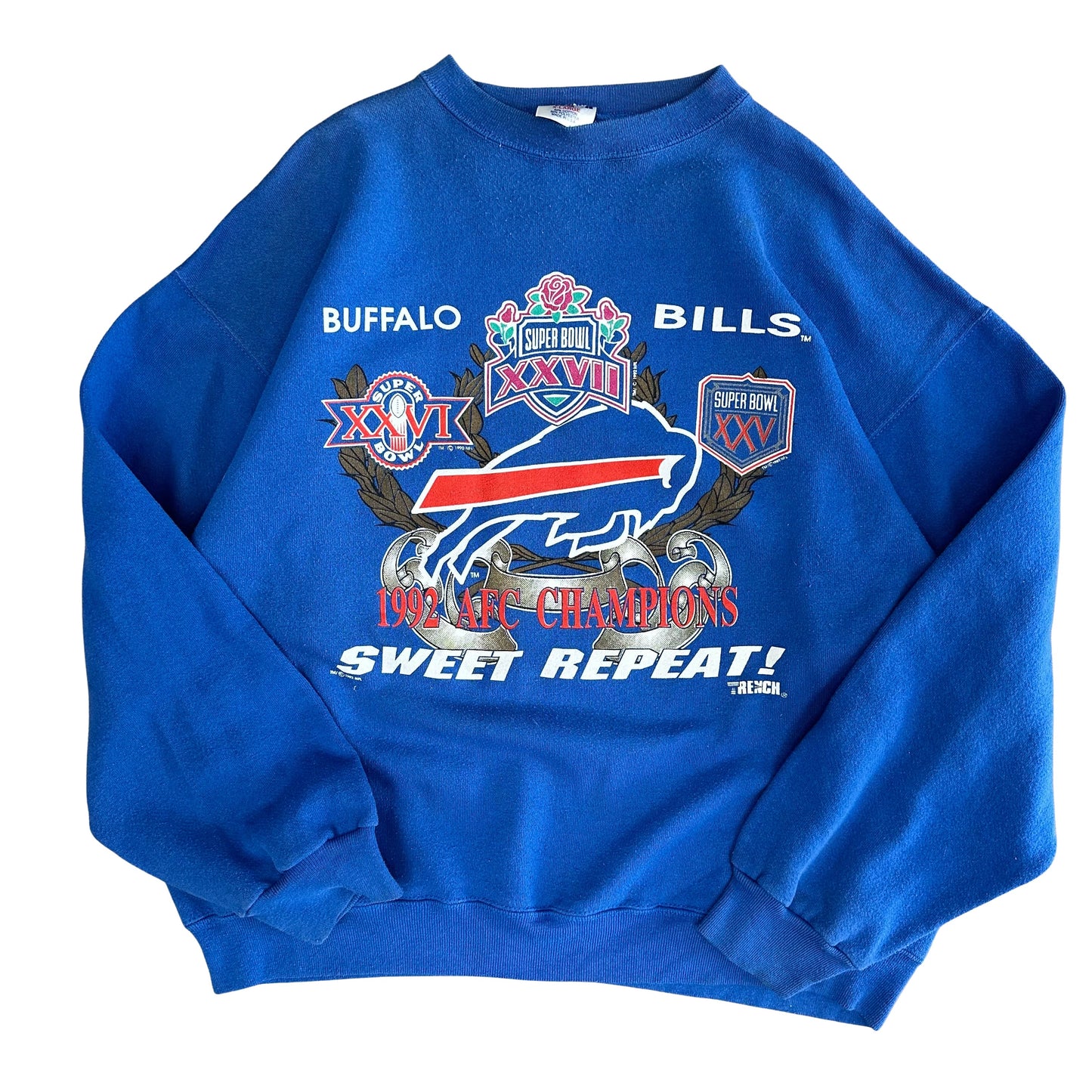 Vintage Buffalo Bills Sweet Repeat Crewneck Sweatshirt XL