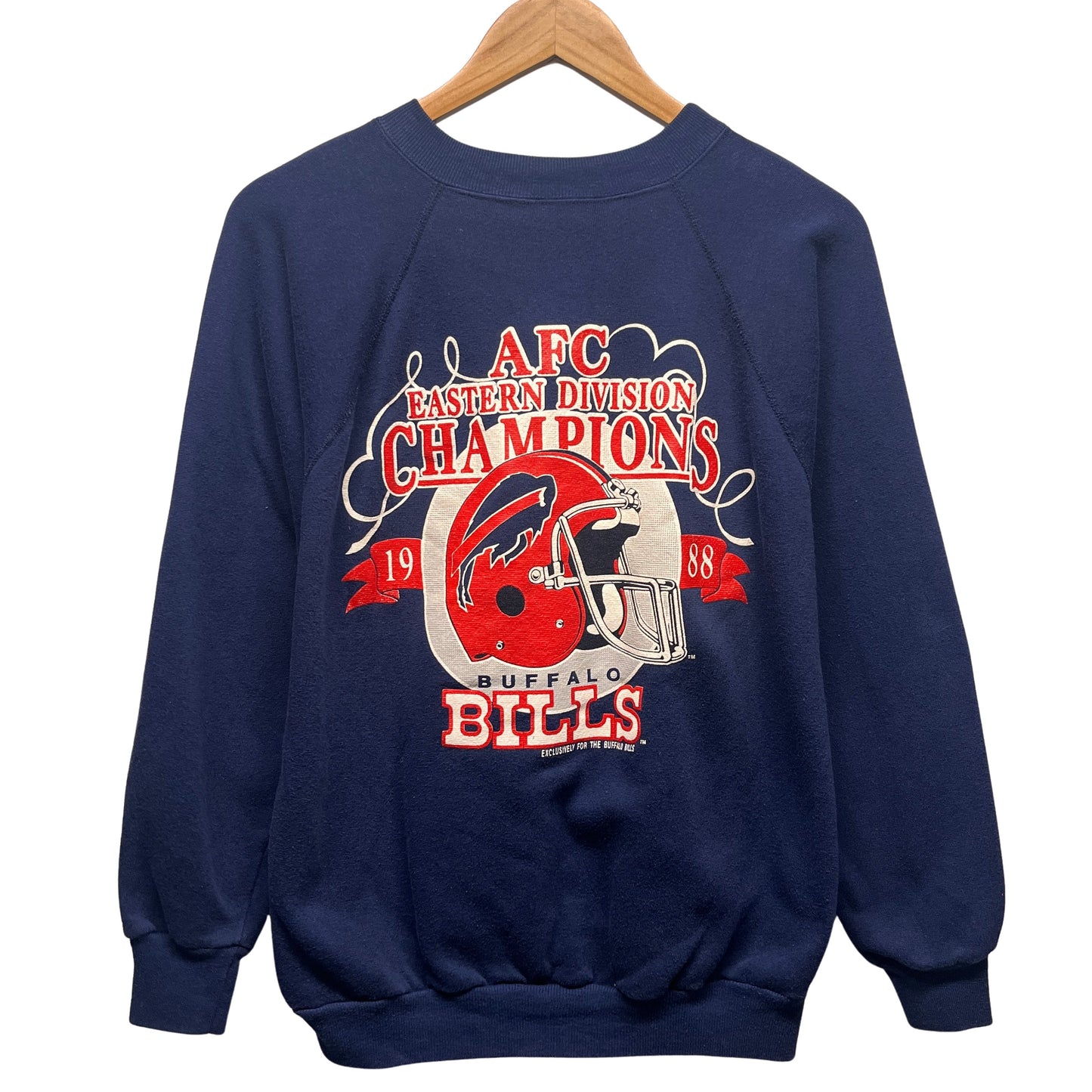 Vintage Buffalo Bills 1988 AFC East Champions Crewneck Sweatshirt Medium