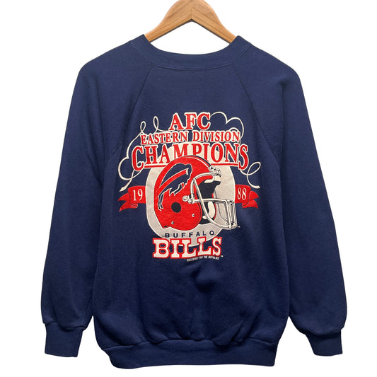 Vintage Buffalo Bills 1988 AFC East Champions Crewneck Sweatshirt Medium