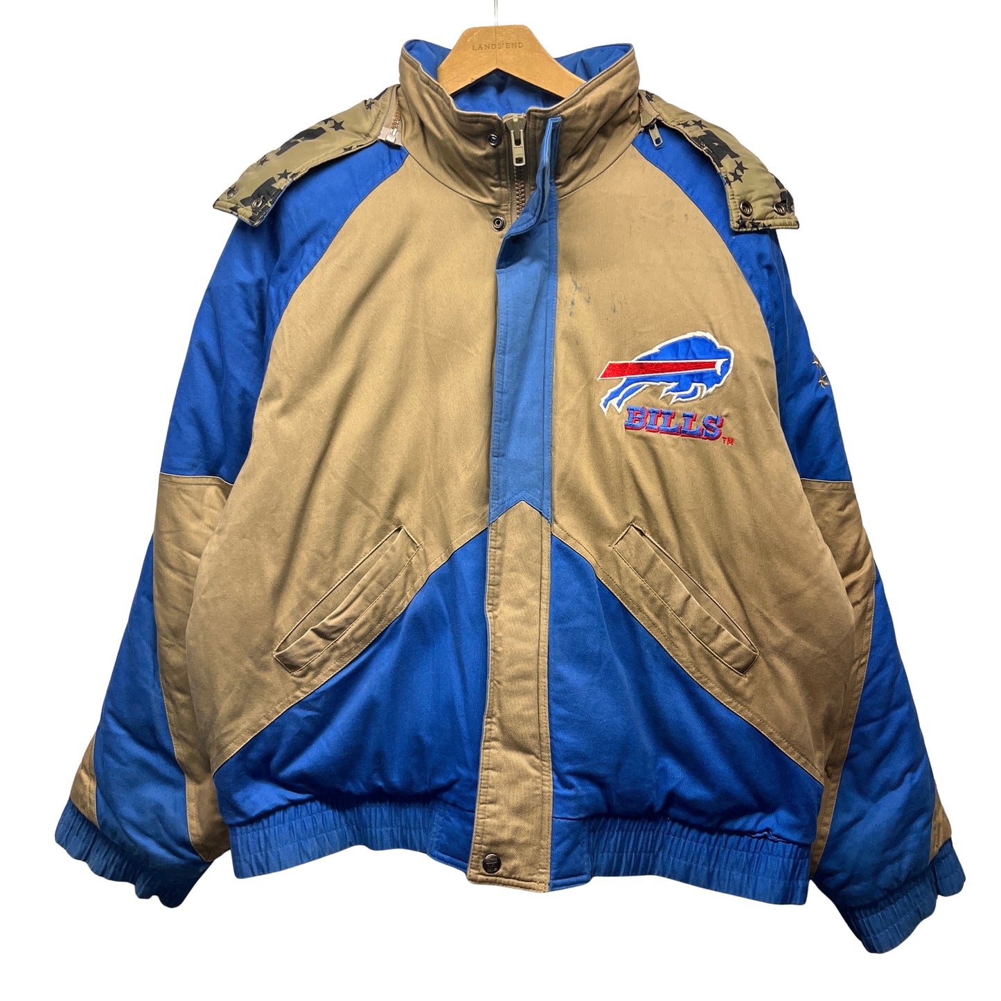 Vintage Buffalo Bills Earthtone Puffer Jacket Large