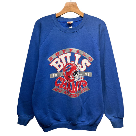 Vintage Buffalo Bills 1991 AFC East Champions Crewneck Sweatshirt XL