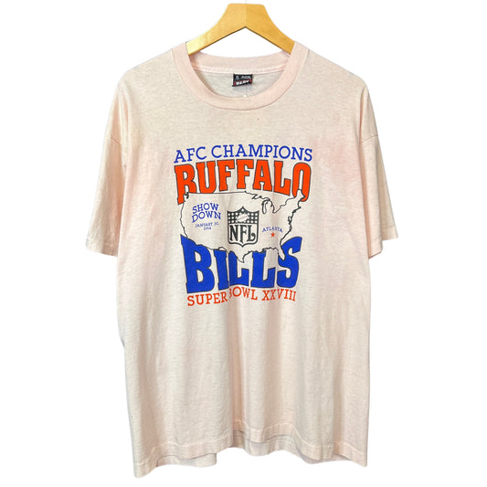 Vintage Buffalo Bills Overdyed 1994 AFC Champions Super Bowl Shirt Size XL