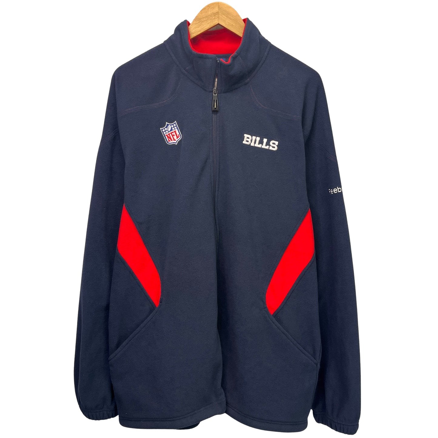 Vintage Buffalo Bills Zip Up Fleece Sweatshirt XXL