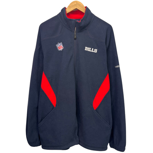 Vintage Buffalo Bills Zip Up Fleece Sweatshirt XXL