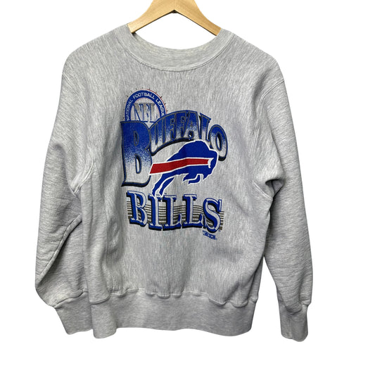 Vintage Buffalo Bills Heather Grey Sweatshirt Medium