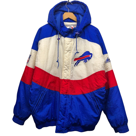 Vintage Buffalo Bills Apex Wave Puffer Jacket Large