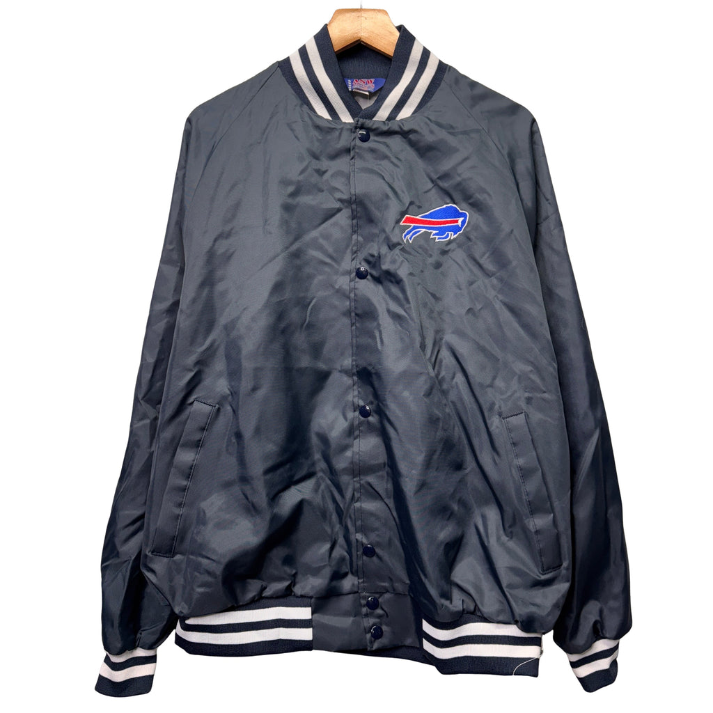 Vintage Buffalo Bills Button Up Windbreaker Jacket XL