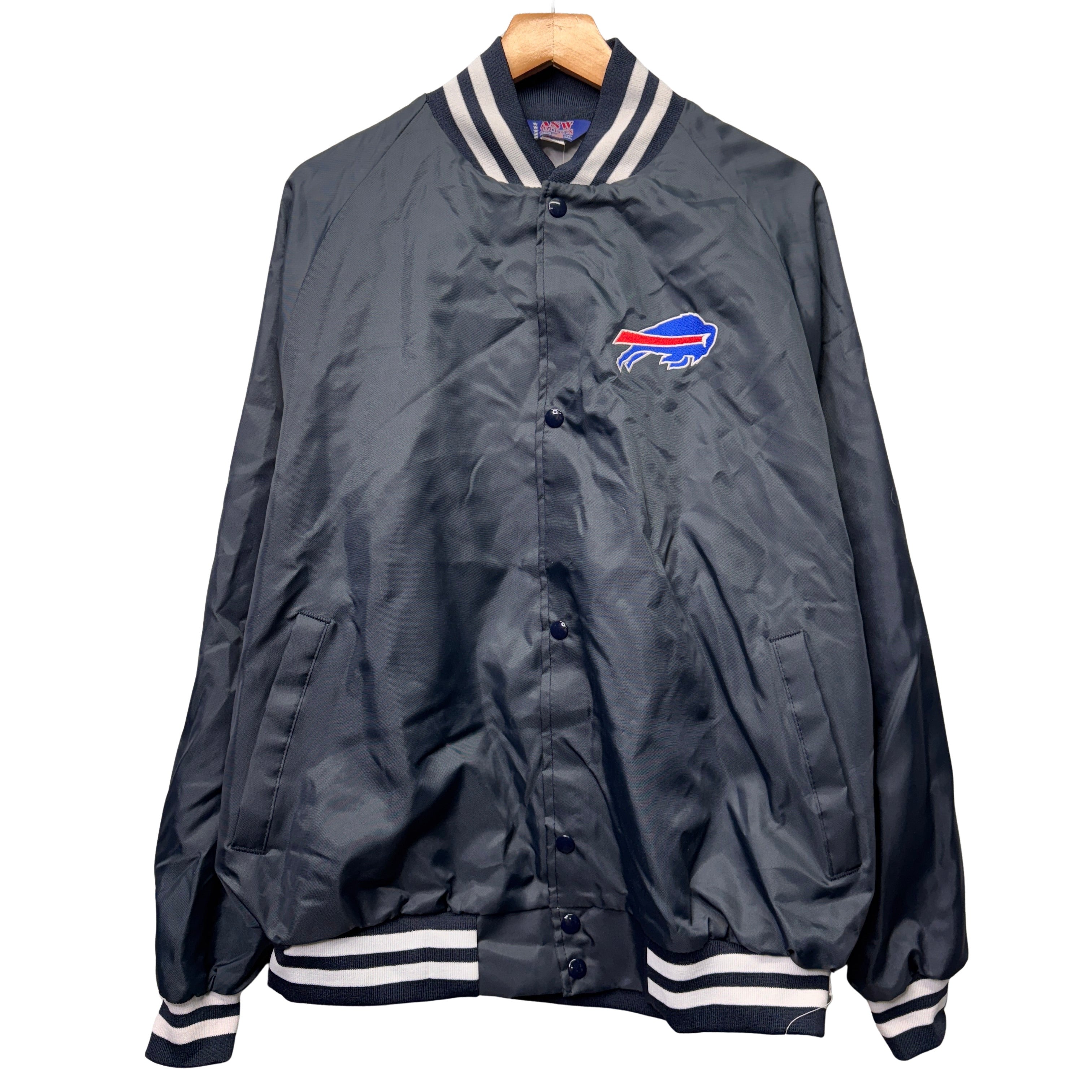 Vintage Buffalo Bills Button Up Windbreaker Jacket XL