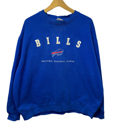 Vintage Buffalo Bills Embroidered Crewneck Sweatshirt XL